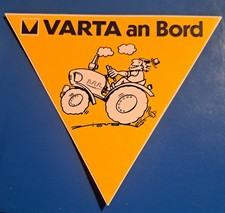 Aufkleber Sticker VARTA an Bord Trecker Traktor Landwirtschaft 