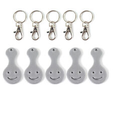 5 x Einkaufswagenchip Gesicht