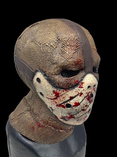 Vogelscheuche maske jute stil - vogelscheuche,