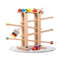Kugelbahn Holz 7 mobile Teile