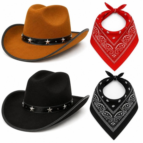 Kinder cowboy hut - kinder, bandana
