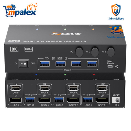 Kvm switch 2 - pc,
