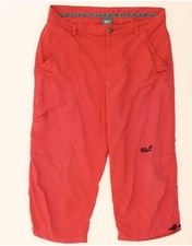 JACK WOLFSKIN Damen Travel Cargo Capri Hose IT 52 2XL W36 L22 Rot DK13
