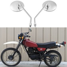 Paar Chrom Motorrad Spiegel