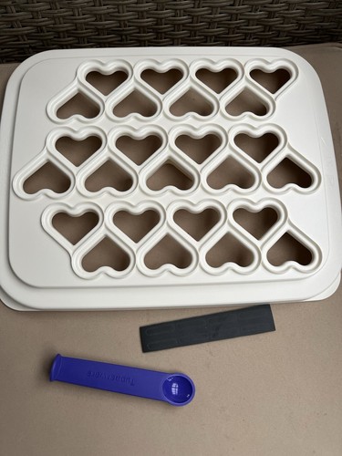 Tupperware herzchensnack brett - tupperware, herzchensnack-brett