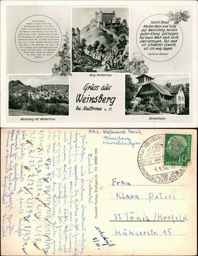 Ansichtskarte weinsberg bild - weinsberg, 3