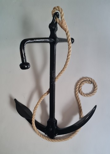 Schwarzer stockanker mit - schwarzer, cm