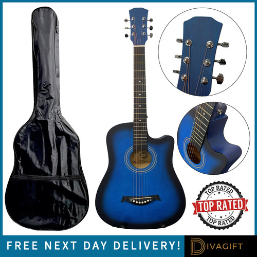 Blaue akustikgitarre cutaway - blaue,