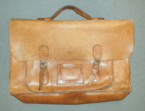Vintage college bag leder - vintage,