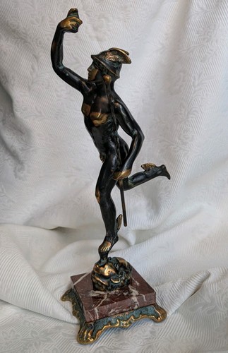 Hermes figur auf - auf, marmorsockel