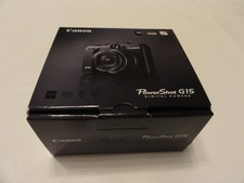 Canon PowerShot G15 Digitalkamera gebraucht. Verpackung hat minimal Lagerspuren.