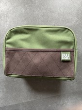 herren kulturtasche Bulldog Grün Braun Neu