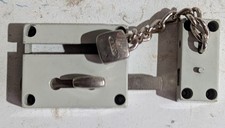 Abus KettenTürschloss zusatz Schloss mit Riegel 