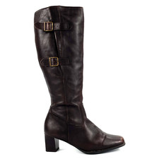 Clarks Kniestiefel braun Leder