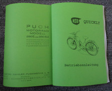 Bedienungsanleitung NSU Quickly & Puch 250E und 250S4