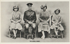 ❤ alte POSTKARTE_King_GEORGE VI_Queen_ELIZABETH_Princess_Margaret_Windsor_Royals