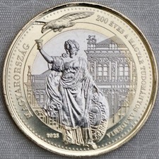 **NEW**UNGARN /HUNGARY_200 Forint 2025_Hungarian Academy of Science_Bi-Metal_unc
