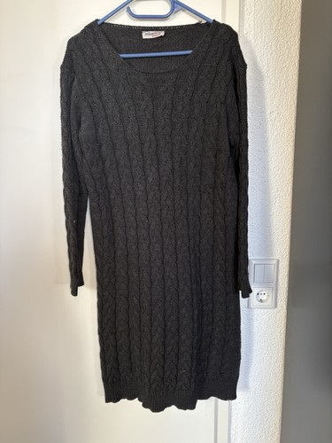 Strickkleid grau - xl,