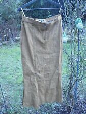 langer Kunstlederrock Maxirock, braun Vestino due, ungetragen