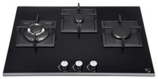 K&H 3 Zonen Glas Gaskochfeld