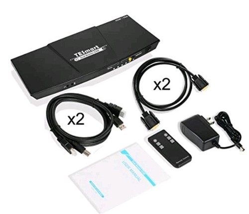 Tesmart dual monitor kvm - tesmart,
