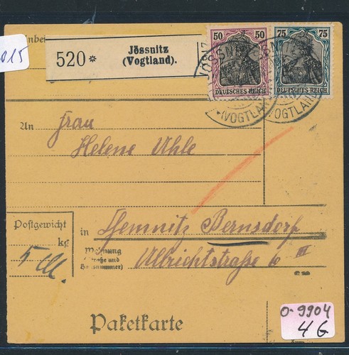 116015 spaketkarte 1920 ab - spaketkarte,