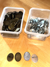 Konvolut Broschen Rohlinge