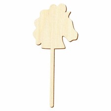 Holz Steckenpferd - Deko