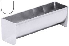 Terrinenform, Dachrinnenform, Edelstahl, 13,5 x 4 cm, 4,5 cm Höhe, 0,16 l