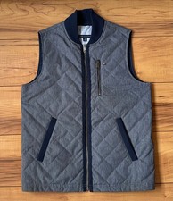 100%ORIGINAL TOMMY HILFIGER STEPPWESTE LOGO JACKE WESTE GR.XS GRAU/BLAU
