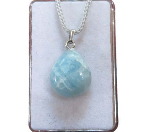 Aquamarin cabochon anhänger - aquamarin,