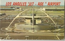 Los Angeles Flughafen AK Internationaler Airport Ansichtskarte 1974 gelaufen 