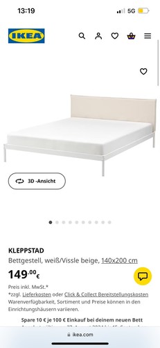Ikea bettgestell 140x200 - ikea, cm