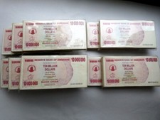 Simbabwe 10 Bündel a 100