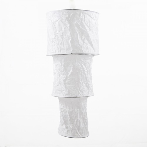 Papierlampe weiss 25x54cm