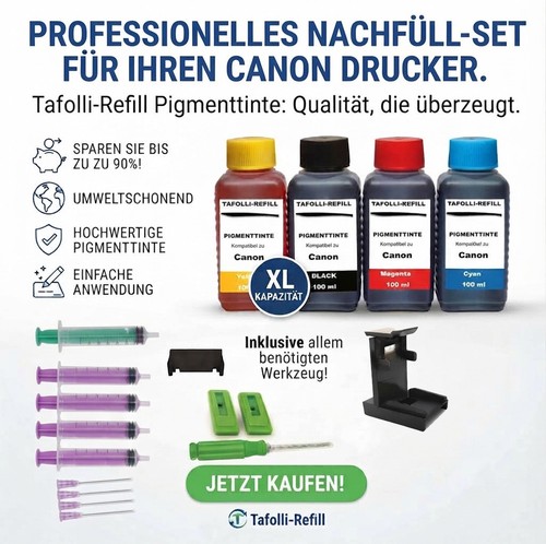 Nachfüllset für canon - canon, pixma