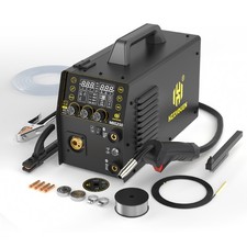 HZXVOGEN 6in1 Alu MIG Schweißgerät 250Amp Gas Gasloses MIG MMA Wig Schweißgerät