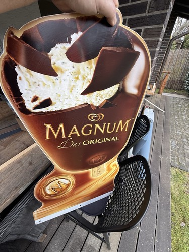Reklameschild magnum eis aus - reklameschild,
