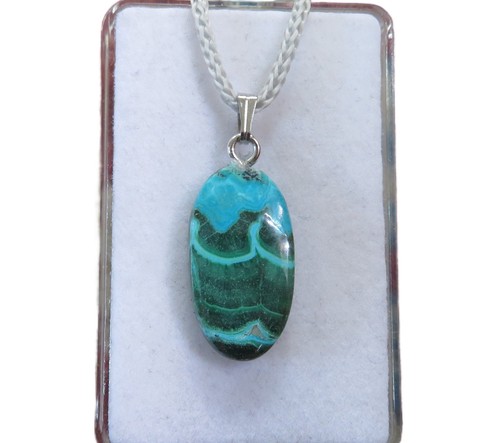 Malachit chrysokoll cabochon - malachit,