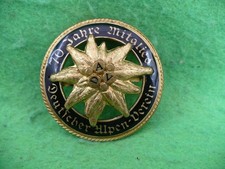 Brosche 70 Jahre Mitglied DAV