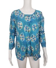 Bitte Kai Rand Tunika Bluse Batikmuster Gr. S oversized 36 38 40 blau türkis