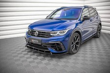 Cup Spoilerlippe Front Ansatz V.2 passend für VW Tiguan R / R-Line Mk2 FL schwar