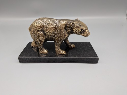 Metallguss skulptur bär auf - metallguss,