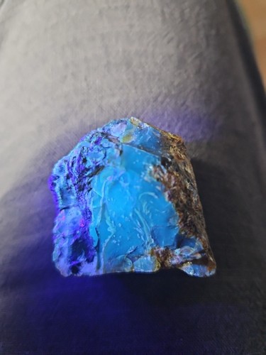 Bernstein blau unter licht - bernstein,