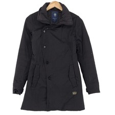 G-Star Minor Trench Damenmantel Schwarz Atmungsaktiv Yb3 Größe XS