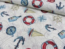 30 cm Dekostoff in weiß mit