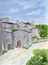 Original Aquarell italienische