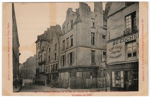 Cpa paris alte häuser - cpa,