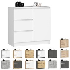 Kommode AKORD JERRY mit Tür und 3 Schubladen 2 Ebenen B80 x H77 x T35 cm