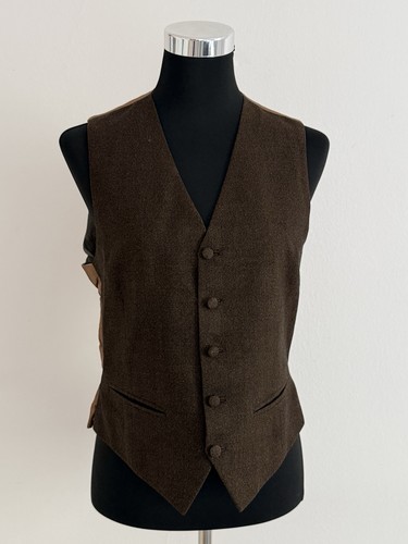 Vintage damen weste braun - weste,